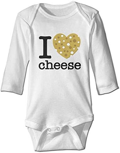 I Love Heart Cheese/ Сладък Гащеризон-Дрехи за Бебета Унисекс с Дълъг Ръкав