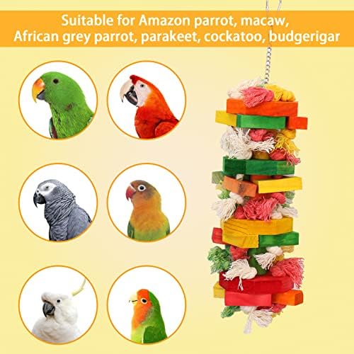 SGF Играчки за птици, Играчки за Папагали за по-Големи Птици, Фуражни Играчки за Папагали Какаду детски Играчки за Дъвчене От естествени