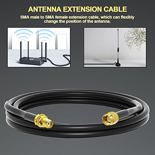 коаксиален кабел за удължаване onelinkmore с ниски загуби на 3 метра RG58 SMA Женски-SMA мъж кабел за Удължаване на радиочестотен