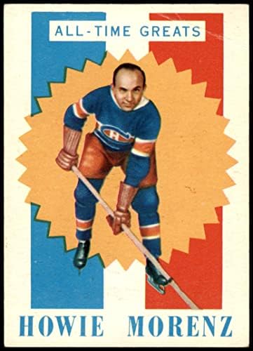 1960-Добрият играч № 59 на всички времена Хоуи Моренц Монреал Канадиенс (Хокейна карта) ТНА Канадиенс