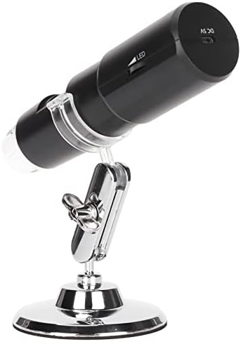 USB-Камера за микроскоп, Резолюция 640x480 Гъвкава Метална Стойка Безжичен Дигитален Микроскоп с 8 led крушки за КОМПЮТЪР, за Студенти