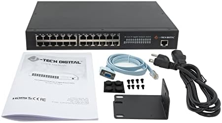 J-Tech Digital ProAV Настроен на 24-портов видео/Аудио Ethernet Switch за J-Tech Digital Unlimited (N) x (N) HDMI Удължител Матричен Превключвател