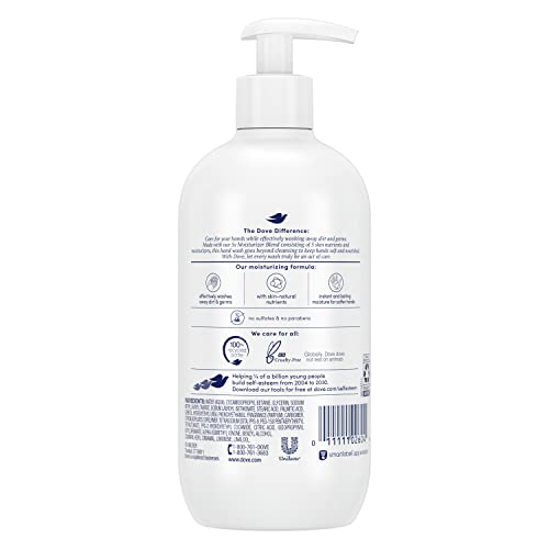 Dove Deep Moisture Hand Wash За чисти и меки ръце Почистващо средство, което отмива мръсотията и микробите 13,5 грама