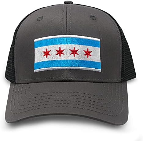 Шапка с международния Вратовръзка Премиум-клас с Черни Флага на Чикаго за мъже и Жени - бейзболна шапка възстановяване на предишното