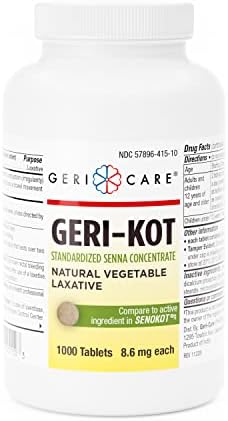 Естествен Растителен лаксатив GeriCare Senna, Сеннозиды Гери-Kot 8,6 mg (флакон от 100 броя)