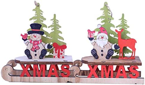 Коледна Маса Holibanna Декор за си официална Вечеря Снежен човек С Коледни Марки на Централно украса
