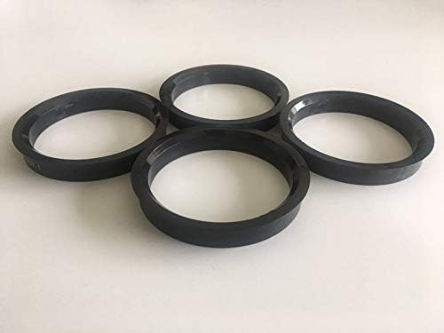 NB-AERO 4 бр. Черни полиуглеродные пръстени от 73 мм (колелце) до 54,1 мм (Ступица) | Централно пръстен Hubcentric от 54,1 мм до