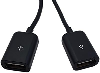 zdyGCTime Домакин-Micro USB-кабел, Включете Микро USB към 2X Двойно USB Тип A Женски OTG Адаптер Конвертор Хъб за Tablet PC, Android и смартфони