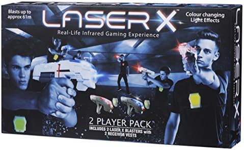 Лазерен игри набор от Laser X 88016 за двама играчи, от 72 до 180 месеца