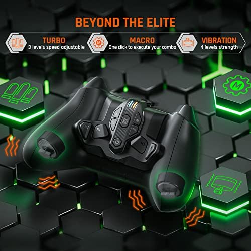 Остриета контролер BIGBIG WON, Armor-X Pro за игри на Xbox Series X| S / Xbox One / Switch/Win, 6-ос Жироскоп Motion Aim | Безжичен