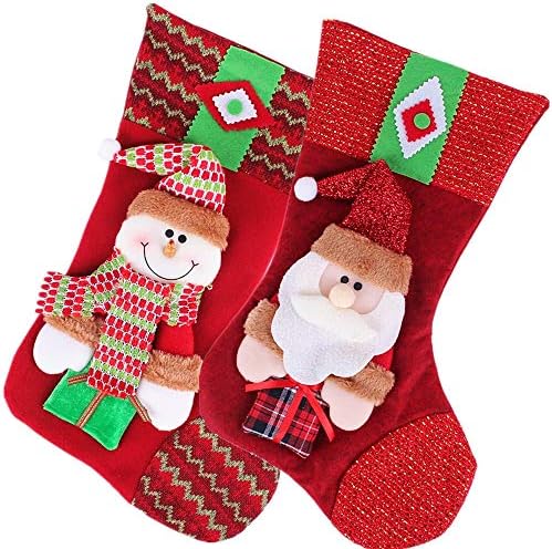 Чорапи с изискана празнична украса Teerwere, Коледни Чорапи, Украса от Зебло, Дизайн на Коледните Отглеждане, Рана във формата