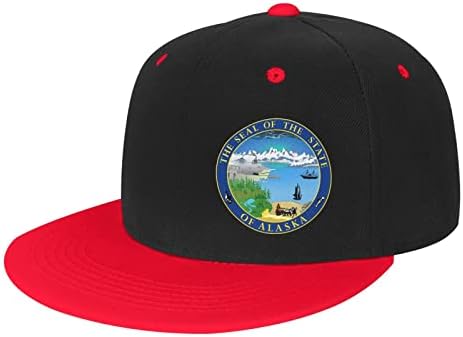 Детска бейзболна шапка BOLUFE State Seal of Alaska, притежаващи добра дишаща функция, естествен комфорт и дишаща