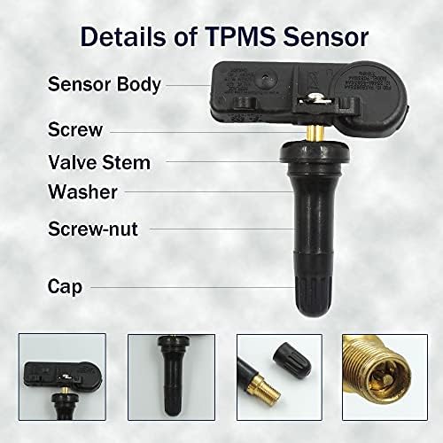 HiSport ГУМИТЕ Сензор за налягане в гумите DE8T-1A180-AA - 1Pcs Система за контрол на налягането в гумите Сензор за 315 Mhz Сензор,