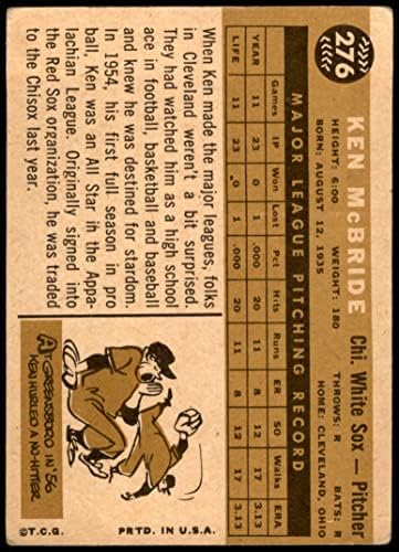 1960 Topps 276 Кен Макбрайд, Чикаго Уайт Сокс (бейзболна картичка) ДОБЪР Уайт Сокс
