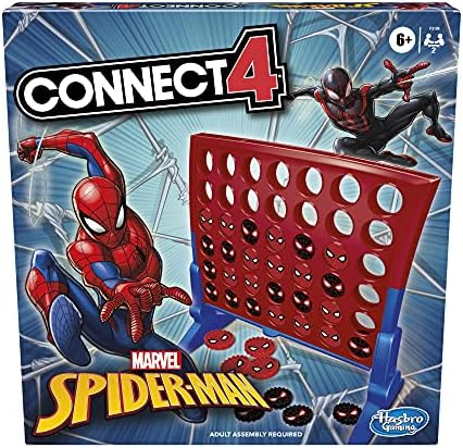 Connect 4: Marvel Spider-Man Edition, процесът на Игра Connect 4, Стратегическа игра за 2 играчи, Вълнуваща настолна игра за деца