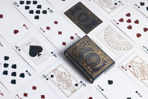 Карти за игра Bicycle шифър притежава една Премия Черно, Златна Фолио, Криптирани Съобщения на Карти за Карти, 1 Комплект