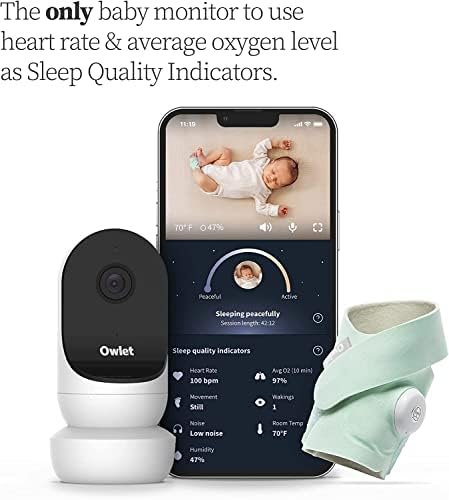Owlet Dream Duo 2 Smart Baby Monitor - Видеоняня с висока разделителна способност камера с 2-ро поколение и пръсти Dream: