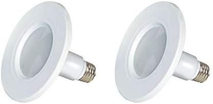 - Вградени led лампа Satco S9598 с регулируема яркост, Модифицирана лампа, 120 Волта, 8,5 W, Първоначалната яркост 510 Лумена,