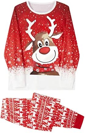 Коледни Семейни Пижами DIYAGO, Еднакви Комплекти с Любимите герои Тениска с дълги ръкави и Панталони, нощница, комплект Пижамный