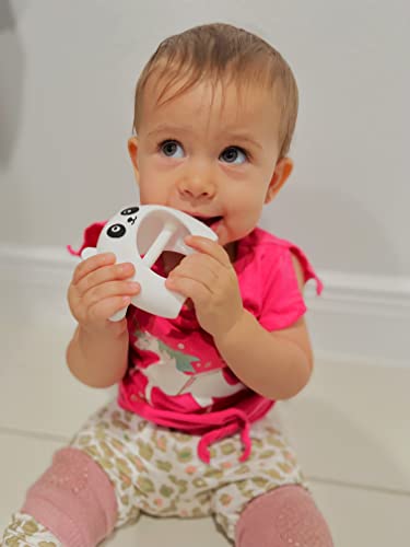 Детска силиконова играчка-прорезыватель, Играчки за никнене на млечни зъби за бебета 0-6 месеца, без бисфенол А, за момчета / момичета.
