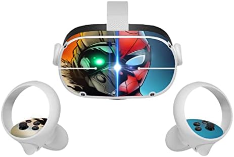 Червен Герой-Спайдърмен Филм Oculus Quest 2 на Кожата VR 2 Кожи Слушалки и Контролери Стикер, Защитен Стикер Аксесоари