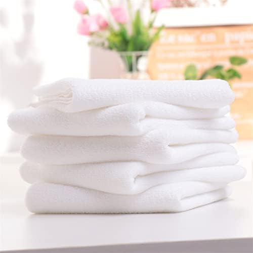 LIRUXUN 10 бр. Бяло Мека кърпа за лице от микрофибър, Хотелски кърпи за баня, Кърпи за ръце, Джобно кърпа (Цвят: OneColor,