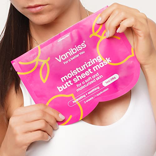 Vanibiss Butt Mask - Хидратиращ Маска за задните части за жени - Хидратиращи и Успокояваща Маска за гъза - Колаген маска за грижа за кожата