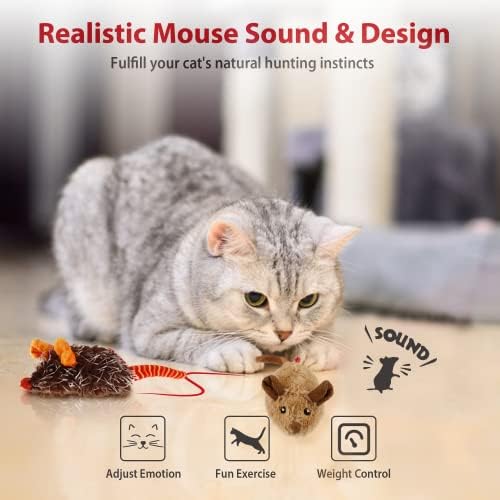Набор от интерактивни Играчки Gigwi за Котки, Автоматично Преместване на Мишката, Електронни Играчки за котки в затворени