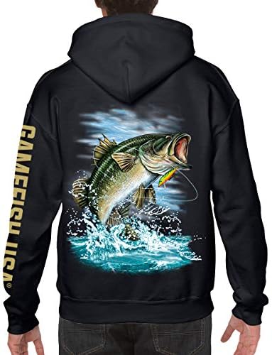 GAMEFISH USA мек вълнен плат Пуловер С Качулка Риболовна Hoody Hoody за Риболов на Костур
