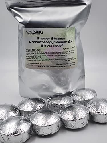 Ароматерапия за облекчаване на стреса Spa Pure: Бомбочки за душ / Таблетки от Натурални Етерични масла - Преобразите