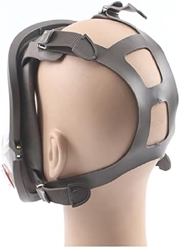 Множество полнолицевая противогазная маска - 7 в 1 Полнолицевый респиратор голям размер на въздушния филтър от активен въглен, предпазва