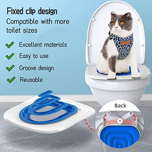 Система приучения котки, за да гърненце нов тип MOUSKE Cat Toilet Trainer-Приучение до тоалетните за котки би могъл да научи котка
