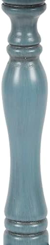 Декоративна масичка за кръгла стойка, 24 x 15 x 15, античен арктика син