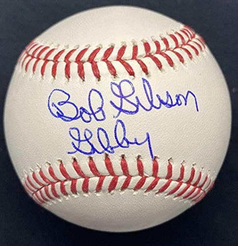 Боб Гибсън Гибби Подписа Ник Baseball JSA - Бейзболни топки с Автографи