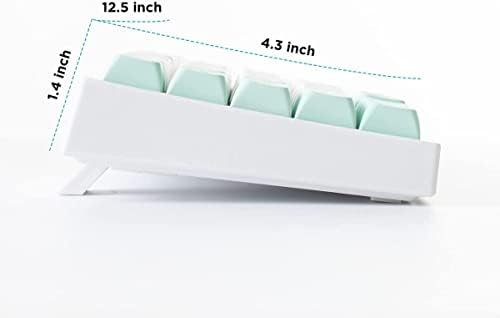 Механична клавиатура YUNZII YZ68 Mint Wirelss с възможност за гореща замяна, Детска клавиатура с 68 клавишите и RGB подсветка за Mac