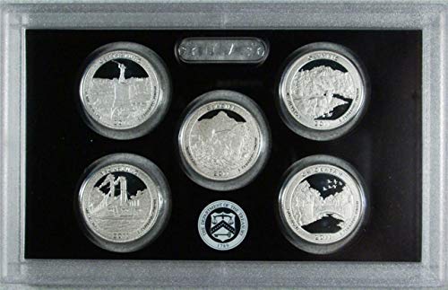 2011 ' S America the Beautiful Silver Quarters Proof Set - 5 монети - Доказателство за скъпоценни камъни към една четвърт от Без кутията