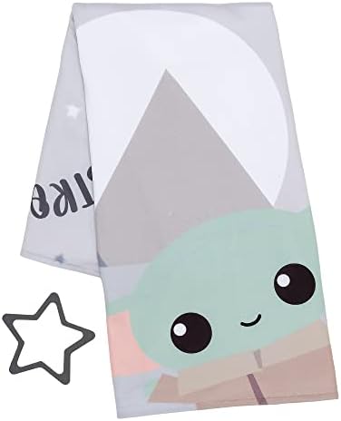 Ягнята и Айви Междузвездни войни Дете /Grogu/ Детско Флисовое одеяло Milestone от Baby Йода със Звезда