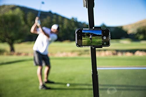 Golf Gadgets® - Завъртане на система за записване | щипка за колички за голф или разтегателен колички за смартфон. Съвместим с iPhone,