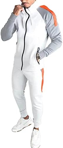 Мъжки спортен костюм с дълъг ръкав, Пролетно-Есенни Ежедневни Мъжки Комплекти, Комплект Панталон с качулка, Флисовые Комплекти от Две части,