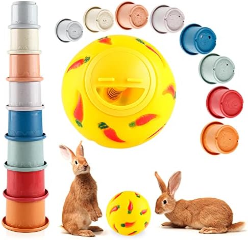Чаши за полагане на CheeFun за детски играчки-зайчета - 9 Опаковки, Пластмасови Чаши за закуски и Топки за предложения, за