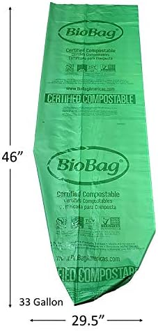 BioBag (САЩ) Оригинална Компостируемый торба, 33 литра, 120 литра, Сертифицирани Компостируемые Втулки за хранителни