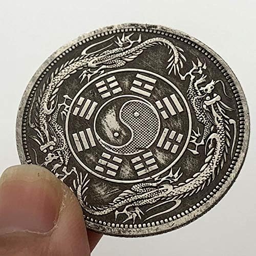 MKIOPNM Изискана колекция Възпоменателни монети Tongbao Yiliang от Древна Месинг Колекция от стари Сребърни медали SsangYong Yin Yang Тай