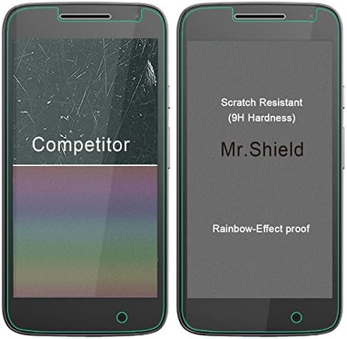 Mr.Shield [5 опаковки], Предназначени за Motorola Moto G4 Play / Защитно фолио за екран от закалено стъкло Moto G Play с доживотна заместител
