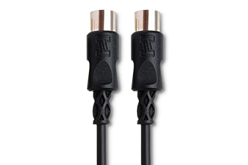 5-Пинов кабел Hosa MID-305BK от DIN до 5-за контакт на DIN MIDI, 5 Метра