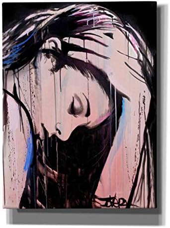 Епична графити Nevernever Луи Джовера, Платно, Стенно изкуство, 40 x 54, розов