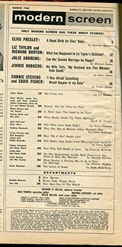 Списание Съвременен екран Март 1967 - Джаки Кенеди-Лиз Тейлър - Дийн Мартин