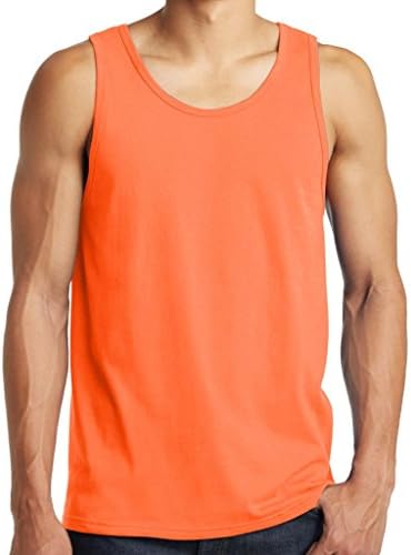 Дрехи за Йога За Вас, Мъжки Неоново-Оранжев цвят на Майк-риза