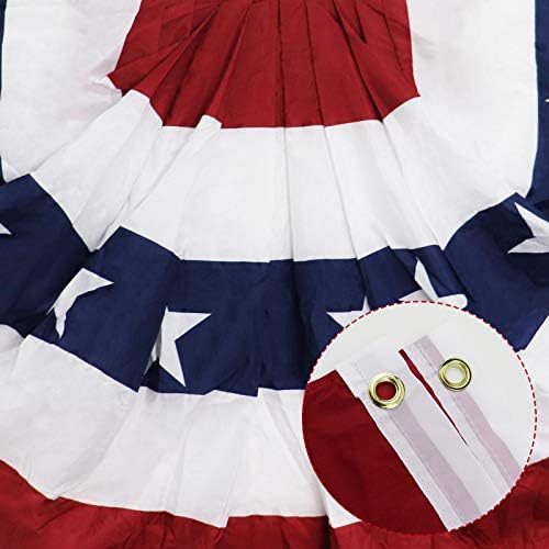 Американски Плиссированный метод флаг, Патриотическая овесена каша с размери 3 X 6 фута, американски метод Банер големи размери, Банер с