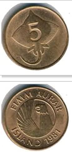 Европейската Исландия Europe Iceland 10 Ola Монета 1981 година на издаване Чуждестранни Монети Айде Колекция Ola Монета 1981