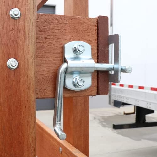 Кг (2) Комплекта ъглови ключалки за врати с тояги - Прозрачен цинк